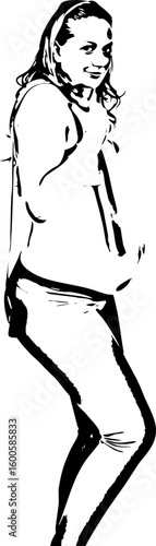 Happy pregnant holding centimeter