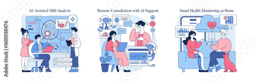 AI in Healthcare: Remote Consultation and Monitoring