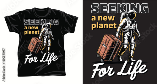 Space Mission t shirt design print