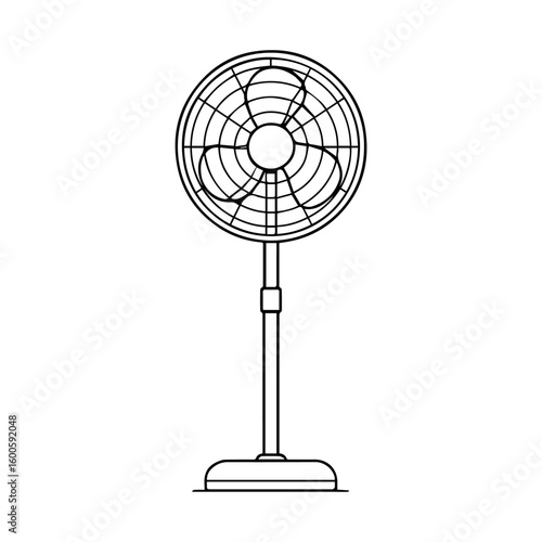 fan isolated on black vector