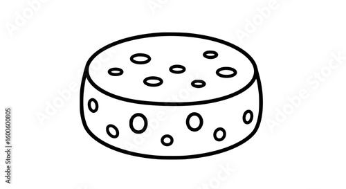 A cheese icon minimalist beautiful