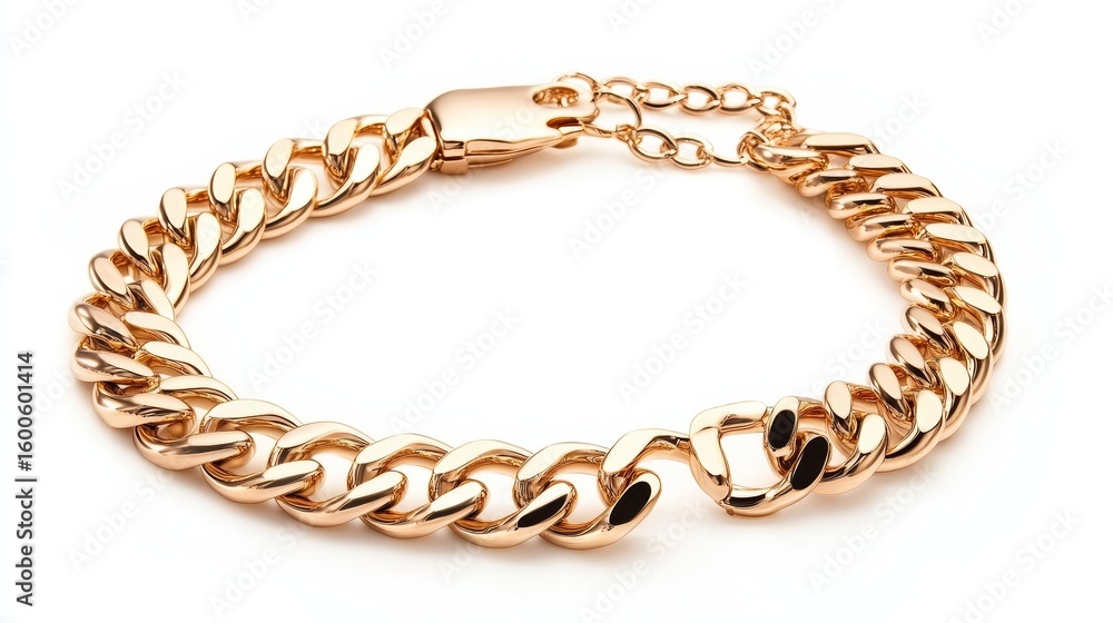 Gold Curb Chain Bracelet - Elegant rose gold curb chain bracelet, perfect for everyday wear or special occasions. Stylish and durable Gold Curb Chain Bracelet - Elegant rose gold curb chain bracelet, perfect for everyday wear or special occasions. Stylish and durable