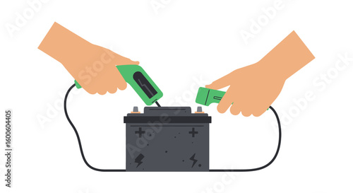 Soldering tool with wires on a workstation for repairs and maintenance  