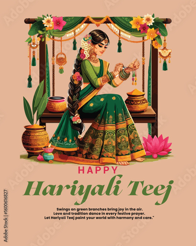 Hariyali Teej celebrates love, devotion, and greenery with joy and traditional rituals.