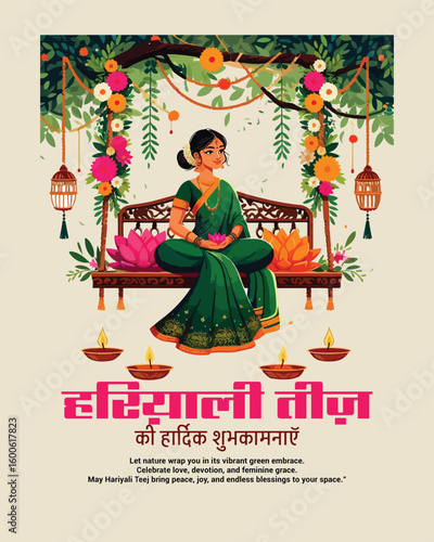 Hariyali Teej celebrates love, devotion, and greenery with joy and traditional rituals.