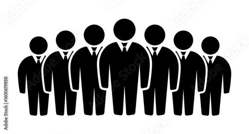 Symbol, ikona ludzi. Plik wektorowy.