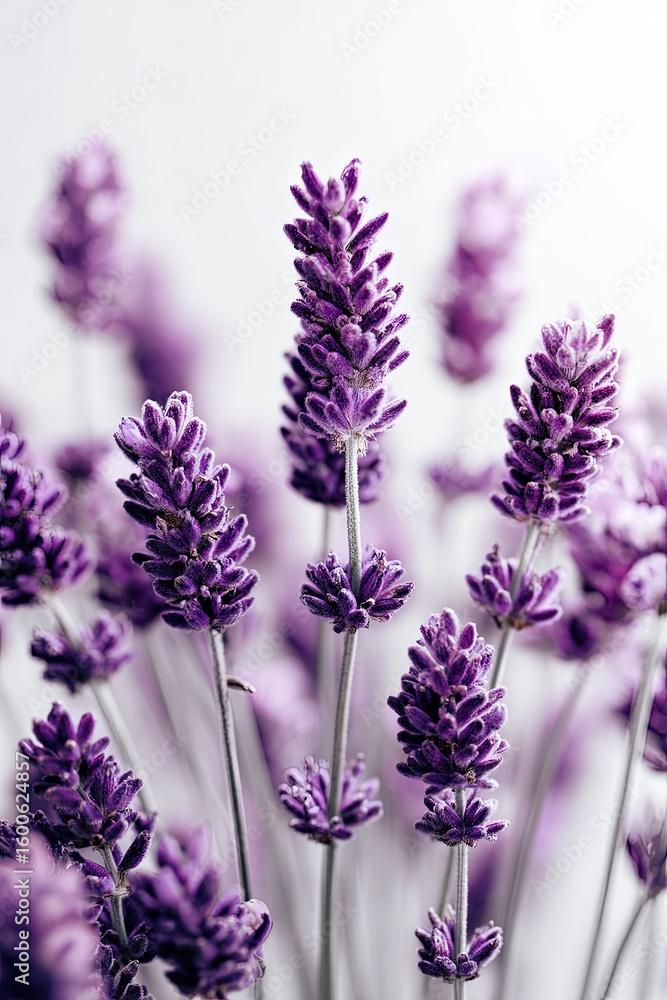 Naklejka premium Closeup Purple Lavender Flowers