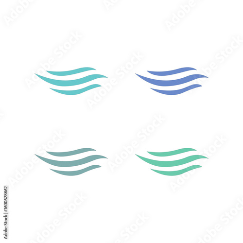WATER SPLASH SIGN SYMBOL LOGO VECTOR
