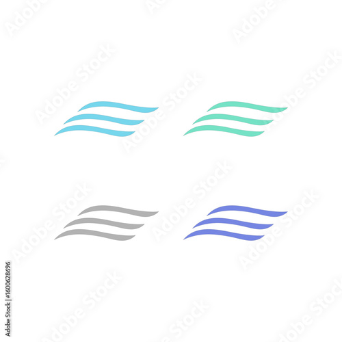 WATER SPLASH SIGN SYMBOL LOGO VECTOR
