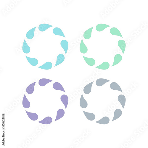 WATER SPLASH SIGN SYMBOL LOGO VECTOR
