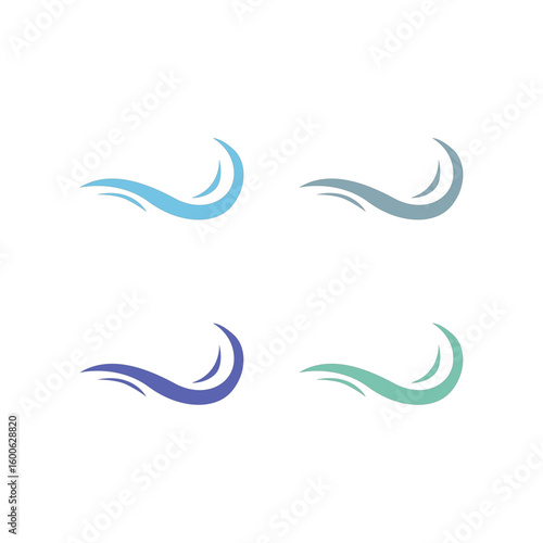 WATER SPLASH SIGN SYMBOL LOGO VECTOR

