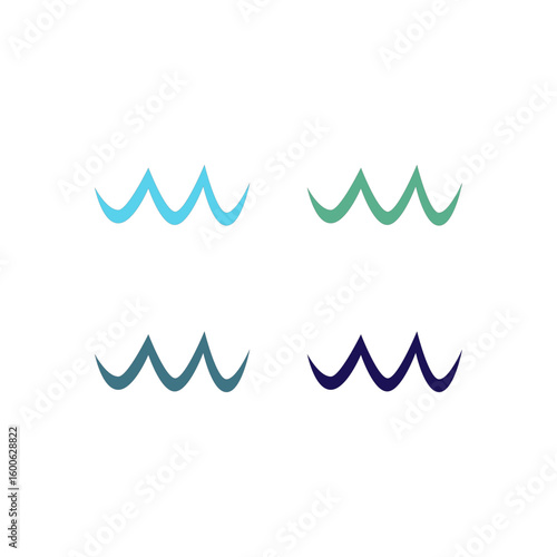 WATER SPLASH SIGN SYMBOL LOGO VECTOR
