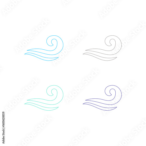 WATER SPLASH SIGN SYMBOL LOGO VECTOR
