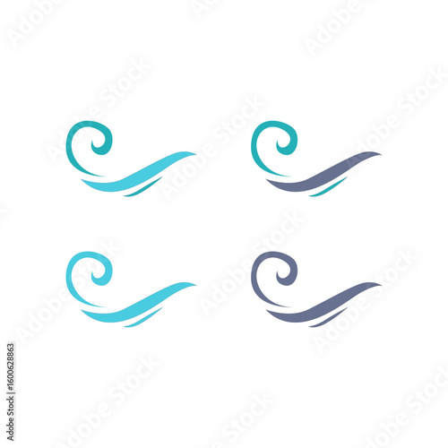 WATER SPLASH SIGN SYMBOL LOGO VECTOR
