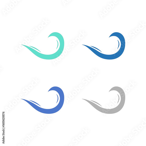 WATER SPLASH SIGN SYMBOL LOGO VECTOR
