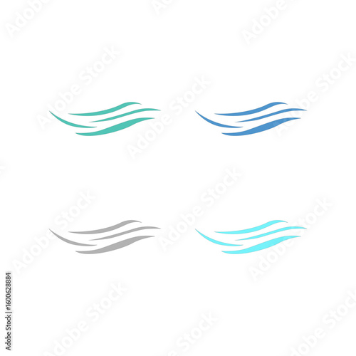 WATER SPLASH SIGN SYMBOL LOGO VECTOR
