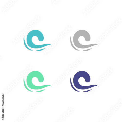 WATER SPLASH SIGN SYMBOL LOGO VECTOR
