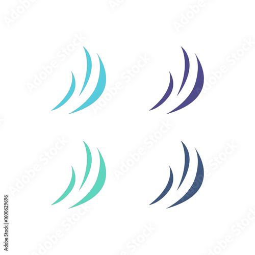 WATER SPLASH SIGN SYMBOL LOGO VECTOR
