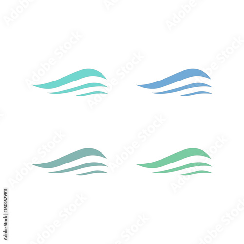 WATER SPLASH SIGN SYMBOL LOGO VECTOR
