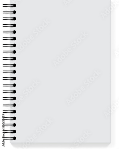 blank spiral notebook