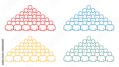 Symbol, ikona ludzi. Plik wektorowy.