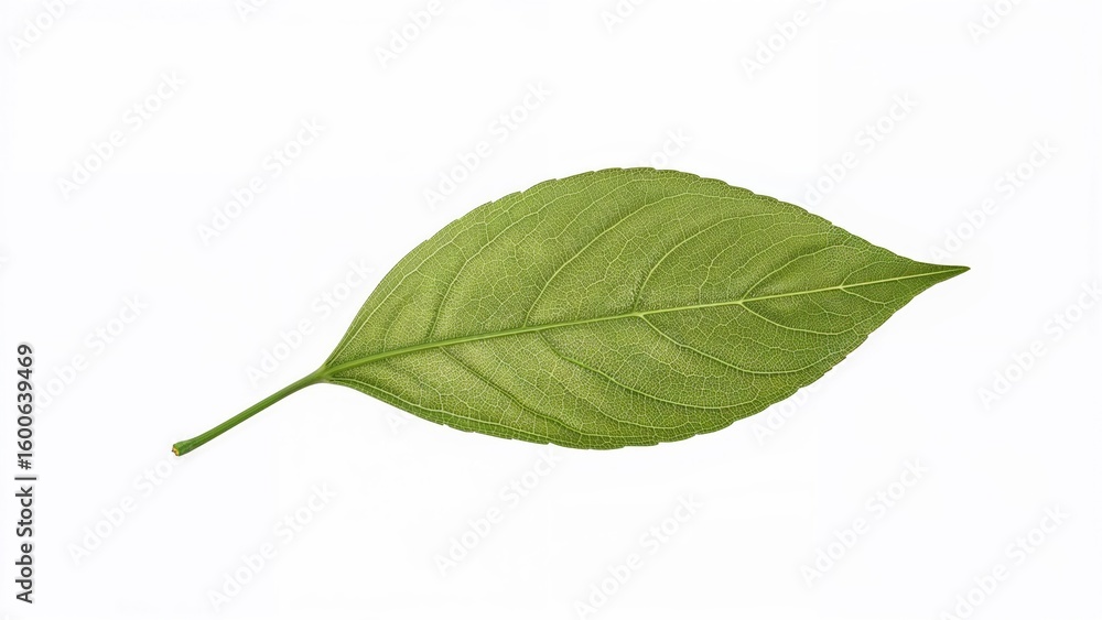 Obraz premium Isolated leaves within a frame on a plain background