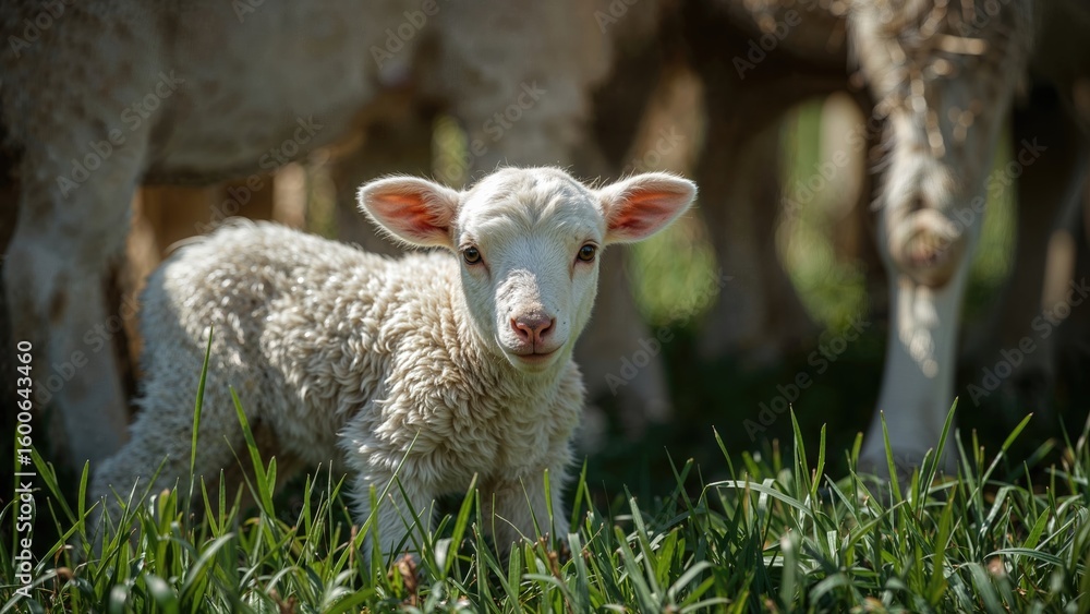 Obraz premium Young lamb