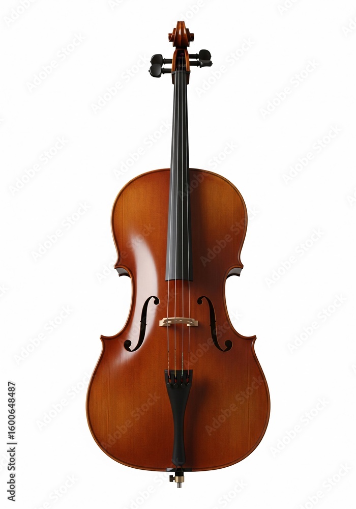 Obraz premium Cello on white background isolated