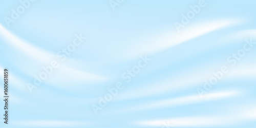 A smooth, soft cloudy sky illustration featuring light blue hues and thin white shapes, ideal for a background.