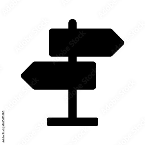 signpost direction arrows navigation icon
