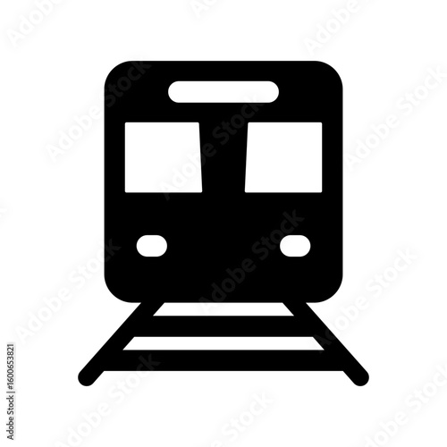 subway train urban transit icon
