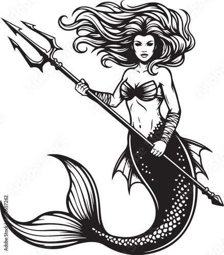 A beautiful witch fashion woman 