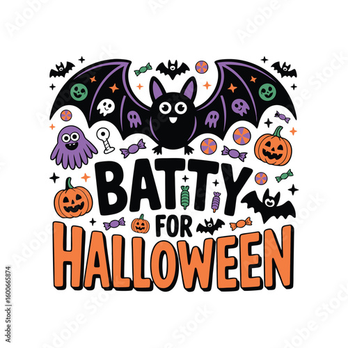 happy halloween card with cats