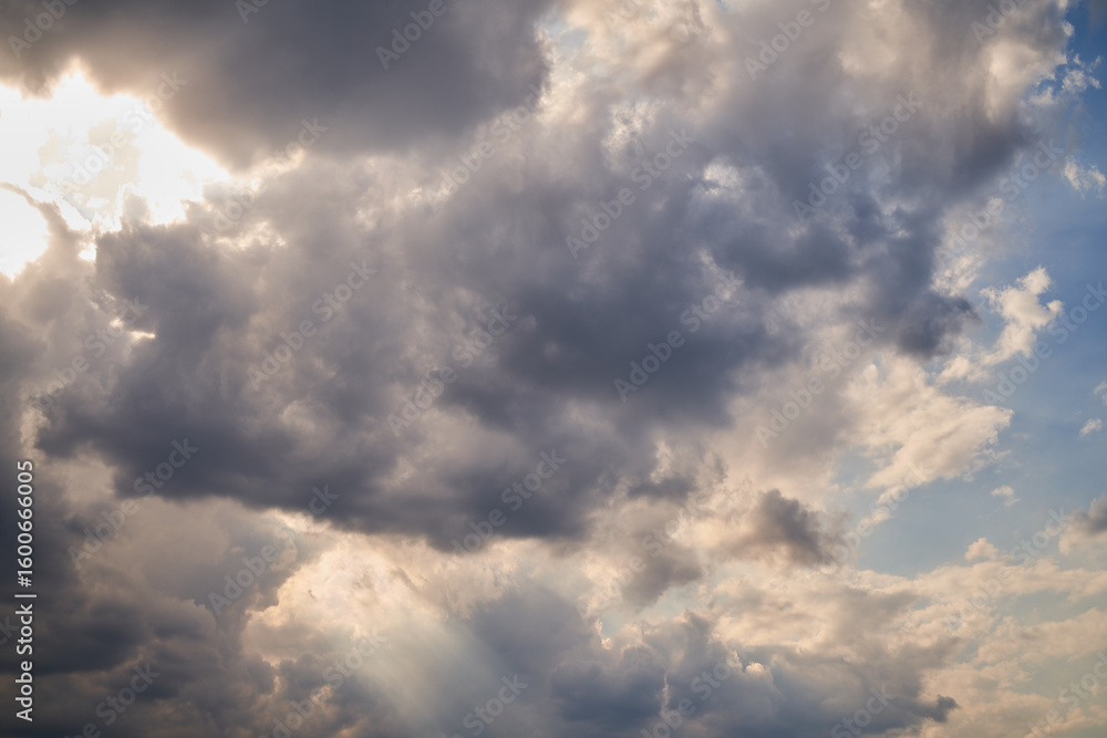 Obraz premium blue sky background with tiny clouds, nature cloud blue sky background.