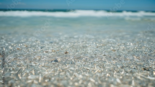 Wallpaper Mural Morning serenity by the ocean with soft sand and diffused light Torontodigital.ca