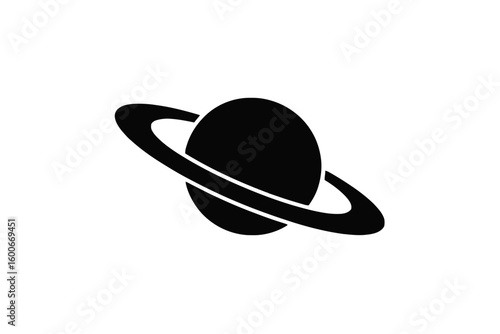 Saturn Planet Silhouette space galaxy