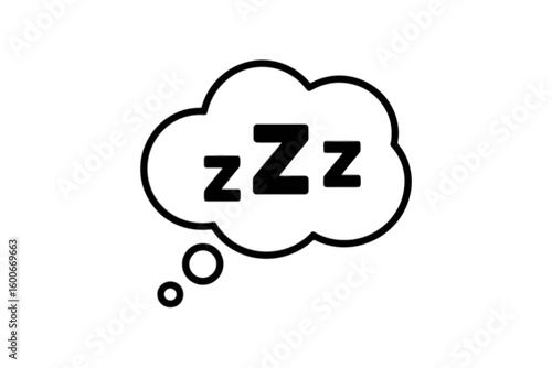 Sleepy Thought Bubble dreaming sleeping