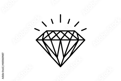 Sparkling Diamond Gemstone jewel precious