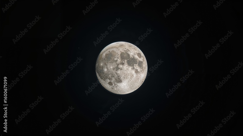 Naklejka premium The Grace of the Full Lunar Sphere