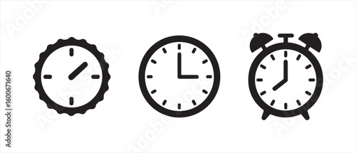 Comprehensive collection of diverse time and clock icons representing various timekeeping concepts and activities