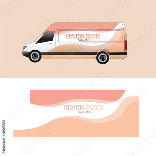 vector design decal livery wrap car van body