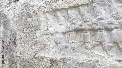 Hattusa, also Hattuşa, Ḫattuša, Hattusas, or Hattusha, was the capital of the Hittite Empire in the late Bronze Age during two distinct periods. Its ruins lie near modern Boğazkale, Turkey
