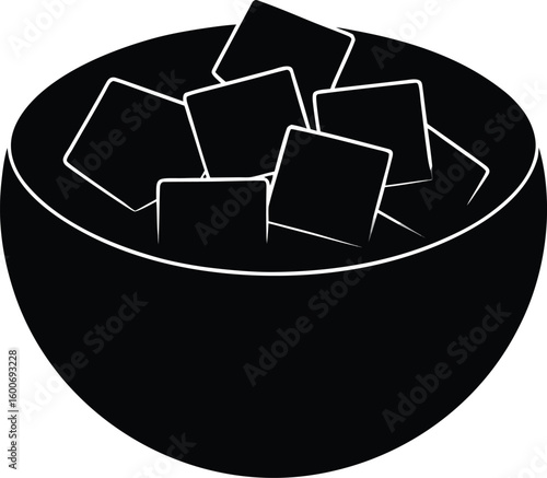 Bowl of Ice Cubes
