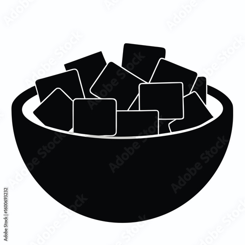 Bowl with Sugar Cubes