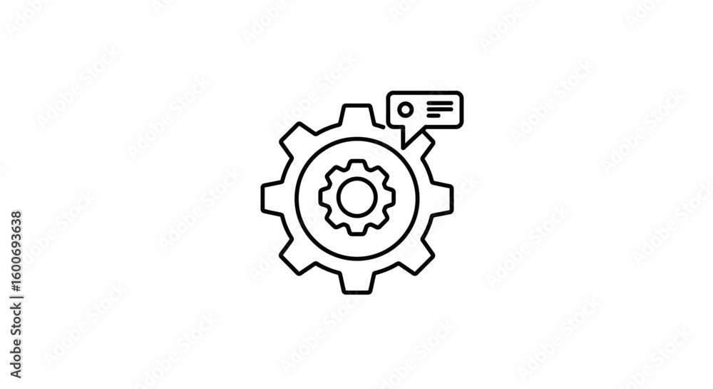 Mechanism Illustration: A clean, minimalist illustration showcases a mechanical gear, symbolizing precision and intricate operations, set against a pristine backdrop. Mechanism Illustration: A clean, minimalist illustration showcases a mechanical gear, symbolizing precision and intricate operations, set against a pristine backdrop.