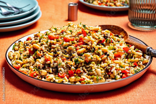 Colorful Succotash Plate Indoors