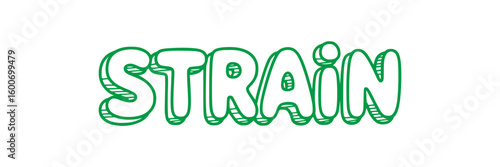 Strain Typography.