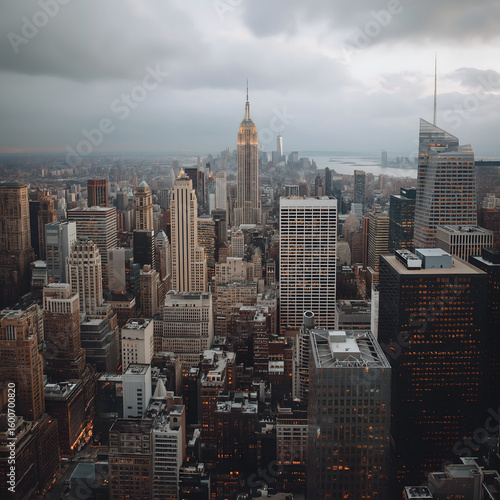 Urban Cityscape View of a U.S. City

