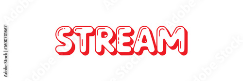 Red Stream Text.
