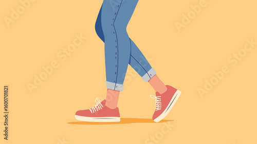 Professional Vector Illustration of Person with Sore Leg for Graphic Design Projects